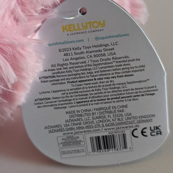 NWT 8" Brina Bigfoot Yeti Squishmallows Pink Plush Stuffed Animal Collectible - Picture 5 of 5